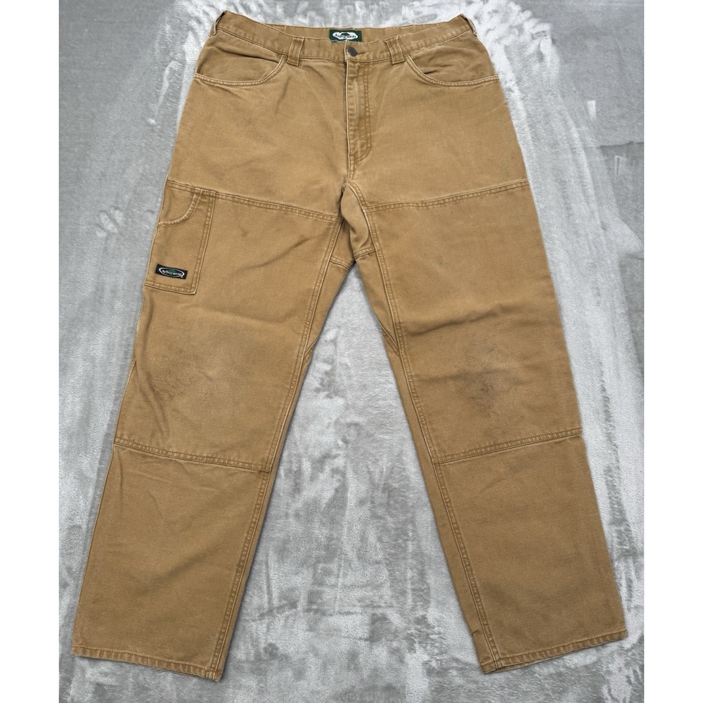Arborwear Pants Mens 36x32 Brown Double Knee Canvas Utility Work Tree Climbers